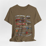 Sentai Swords Tee Super Sentai T Shirt Custom Graphic Art Cosplay Shirts Rangers Retro Vintage 90s Tee