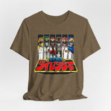 Dairanger Team Tee Super Sentai T Shirt Custom Graphic Art Cosplay Shirts Rangers Retro Vintage 90s