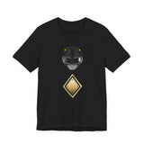 Black Shield Tee Super Sentai T Shirt Custom Graphic Art Cosplay Shirts Rangers Retro Vintage 90s