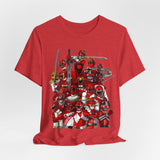 Sentai Front and Back Tee  Custom Graphic Art Cosplay Shirts Rangers Retro Vintage 90s