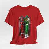 BFF Rangers Tee  Custom Graphic Art Cosplay Shirts Rangers Retro Vintage 90s