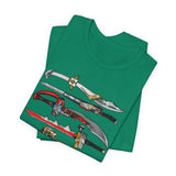Sentai Swords Tee Super Sentai T Shirt Custom Graphic Art Cosplay Shirts Rangers Retro Vintage 90s Tee