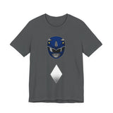 Blue Helmet Tee Super Sentai T Shirt Custom Graphic Art Cosplay Shirts Rangers Retro Vintage 90s