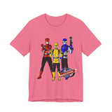 Go Busters team Tee Super Sentai T Shirt Custom Graphic Art Cosplay Shirts Rangers Retro Vintage 90s
