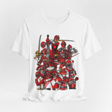 Sentai Red Tee  Custom Graphic Art Cosplay Shirts Rangers Retro Vintage 90s