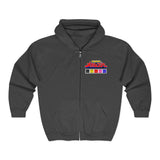 Megaranger MegaRed Full Zip Hoodie Custom Graphic Art Cosplay Shirts Rangers Retro Vintage 90s