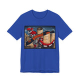 Red Tyrannosaurus Megazord Jurassic Tee Super Sentai T Shirt Custom Graphic Art Cosplay Shirts Rangers Retro Vintage 90s