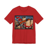 Red Tyrannosaurus Megazord Jurassic Tee Super Sentai T Shirt Custom Graphic Art Cosplay Shirts Rangers Retro Vintage 90s