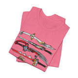 Sentai Swords Tee Super Sentai T Shirt Custom Graphic Art Cosplay Shirts Rangers Retro Vintage 90s Tee