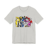 Once a Ranger Tee Super Sentai T Shirt Custom Graphic Art Cosplay Shirts Rangers Retro Vintage 90s