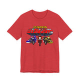 Zyuranger Bikes Tee Super Sentai T Shirt Custom Graphic Art Cosplay Shirts Power Rangers Retro Vintage 90s