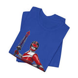 Time Red Tee Super Sentai T Shirt Custom Graphic Art Cosplay Shirts Rangers Retro Vintage 90s