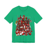 Sentai Front and Back Tee  Custom Graphic Art Cosplay Shirts Rangers Retro Vintage 90s
