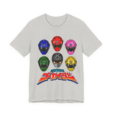 Gokaiger Gokai Helmet Tee Custom Graphic Art Cosplay Shirts Rangers Retro Vintage 90s