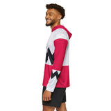 Gingaman Pink Hoodie (Full Print) Super Sentai Custom Lightweight, Breathable, Workout, Pull over, Fitness, Retro