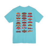 Sentai Front and Back Tee  Custom Graphic Art Cosplay Shirts Rangers Retro Vintage 90s