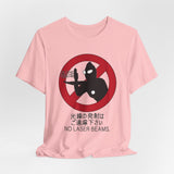 No Laser Beams Tee Custom Graphic Art Cosplay Shirts Rangers Retro Vintage 90s