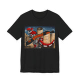 Red Tyrannosaurus Megazord Jurassic Tee Super Sentai T Shirt Custom Graphic Art Cosplay Shirts Rangers Retro Vintage 90s