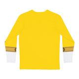 GoGo Five Yellow Long Sleeve Shirt (Full Print) Super Sentai Custom Graphic Art Cosplay Shirts Rangers Retro Vintage 90s