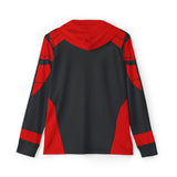 Akibaranger Red Hoodie (Full Print) Lightweight, Breathable, workout, pull over, fitness Hoodie Super Sentai Custom