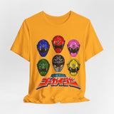 Gokaiger Gokai Helmet Tee Custom Graphic Art Cosplay Shirts Rangers Retro Vintage 90s
