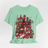 Sentai Front and Back Tee  Custom Graphic Art Cosplay Shirts Rangers Retro Vintage 90s