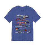Sentai Swords Tee Super Sentai T Shirt Custom Graphic Art Cosplay Shirts Rangers Retro Vintage 90s Tee