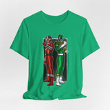 BFF Rangers Tee  Custom Graphic Art Cosplay Shirts Rangers Retro Vintage 90s