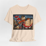 Red Tyrannosaurus Megazord Jurassic Tee Super Sentai T Shirt Custom Graphic Art Cosplay Shirts Rangers Retro Vintage 90s