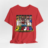 Dairanger Team Colors Tee Super Sentai T Shirt Custom Graphic Art Cosplay Shirts Power Rangers Retro Vintage 90s