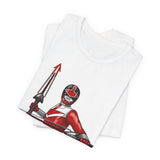 Time Red Tee Super Sentai T Shirt Custom Graphic Art Cosplay Shirts Rangers Retro Vintage 90s