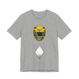 Yellow Ranger Helmet Tee Custom Graphic Art Cosplay Shirts Rangers Retro Vintage 90s