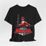 Time Red Tee Super Sentai T Shirt Custom Graphic Art Cosplay Shirts Rangers Retro Vintage 90s