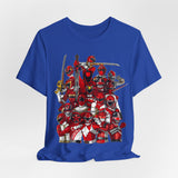 Sentai Front and Back Tee  Custom Graphic Art Cosplay Shirts Rangers Retro Vintage 90s