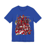 Sentai Front and Back Tee  Custom Graphic Art Cosplay Shirts Rangers Retro Vintage 90s