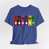 Rangers Tee Custom Graphic Art Cosplay Shirts Rangers Retro Vintage 90s
