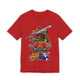 Zyuranger Mechas Tee  Custom Graphic Art Cosplay Shirts Rangers Retro Vintage 90s