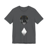 Black Helmet Tee Custom Graphic Art Cosplay Shirts Rangers Retro Vintage 90s