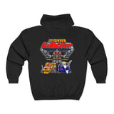 Zyuranger Daizyujun Full Zip Hoodie Custom Graphic Art Cosplay Shirts Rangers Retro Vintage 90s