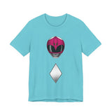 Zyuranger Pink Helmet Tee Super Sentai T Shirt Custom Graphic Art Cosplay Shirts Rangers Retro Vintage 90s Tee