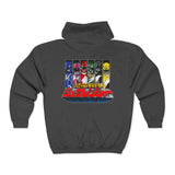Zyurangers Team Zip Up Hoodie Custom Graphic Art Cosplay Shirts Rangers Retro Vintage 90s