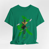 Green Samurai Dragon Ranger Tee Custom Graphic Art Cosplay Shirts Rangers Retro Vintage 90s
