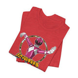Pink Zyuranger Tee Super Sentai T Shirt Custom Graphic Art Cosplay Shirts Rangers Retro Vintage 90s