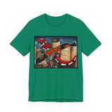 Red Tyrannosaurus Megazord Jurassic Tee Super Sentai T Shirt Custom Graphic Art Cosplay Shirts Rangers Retro Vintage 90s