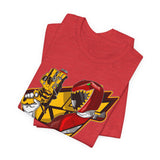 Dino Red Tee Super Sentai T Shirt Custom Graphic Art Cosplay Shirts Rangers Retro Vintage 90s
