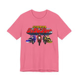 Zyuranger Bikes Tee Super Sentai T Shirt Custom Graphic Art Cosplay Shirts Power Rangers Retro Vintage 90s