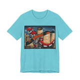 Red Tyrannosaurus Megazord Jurassic Tee Super Sentai T Shirt Custom Graphic Art Cosplay Shirts Rangers Retro Vintage 90s