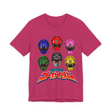 Gokaiger Gokai Helmet Tee Custom Graphic Art Cosplay Shirts Rangers Retro Vintage 90s