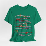 Sentai Swords Tee Super Sentai T Shirt Custom Graphic Art Cosplay Shirts Rangers Retro Vintage 90s Tee