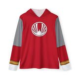 Hurricanger Red Hoodie (Full Print)Lightweight, Breathable, workout, pull over, fitness, Super Sentai Custom
